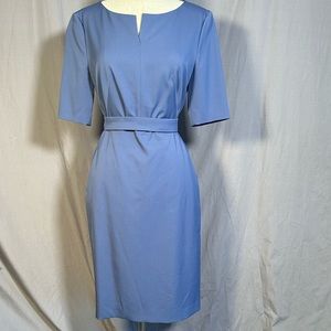 Hugo Boss shift dress blue